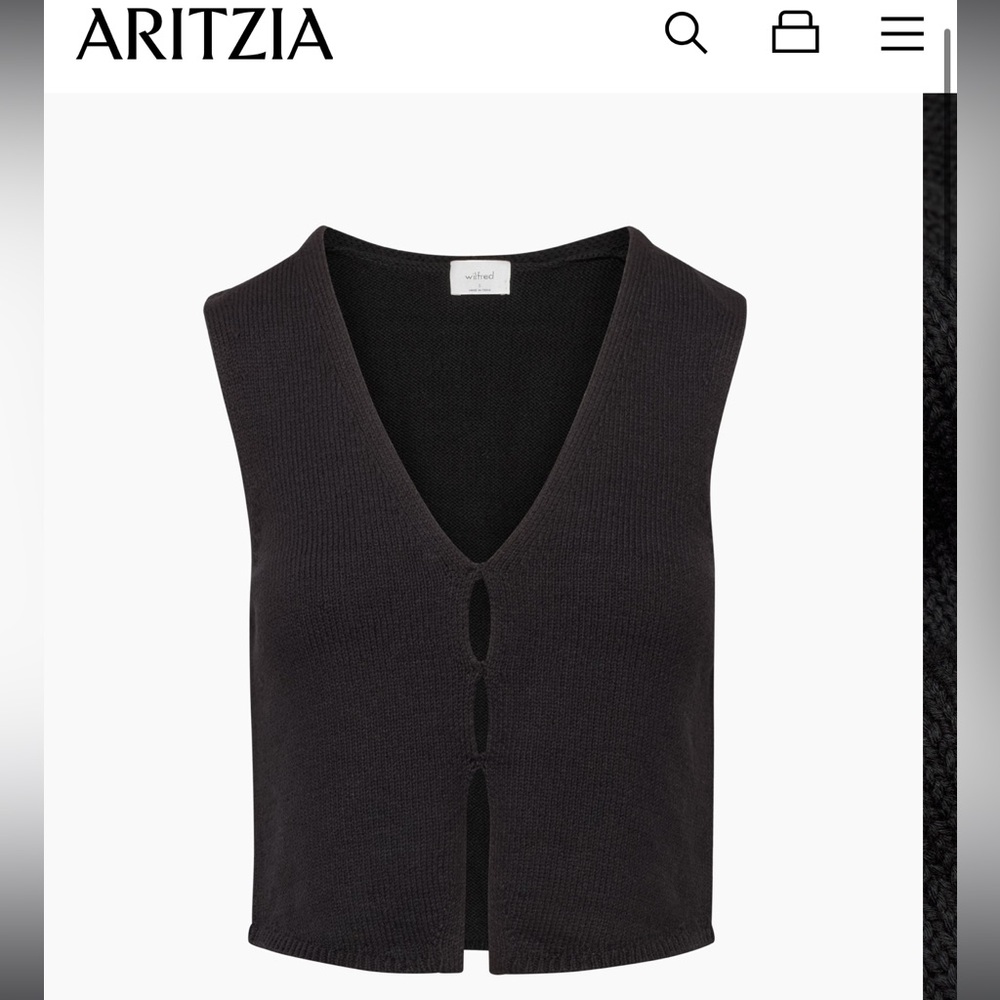 Wilfred Basque Sweater Vest in black